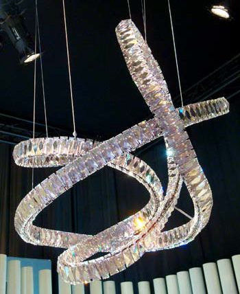 Chilean-born, Paris-based Mauricio Clavero’s LIONOR chandelier for Swarovski was inspired by a long-exposure light swirl. Mauricio Clavero creates magic in light and glass. We hope to feature an interview with Mauricio Clavero very soon on XYMARA.com – look out for it!